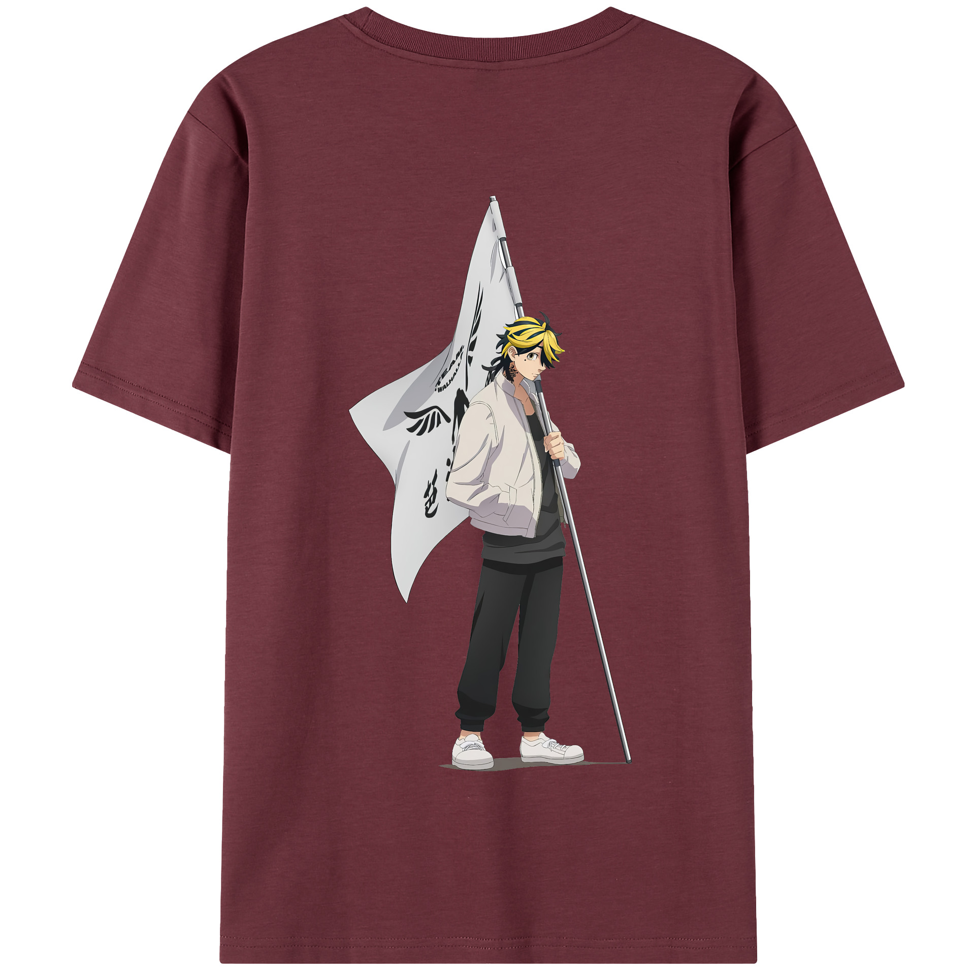 （画像用） 東京リベンジャーズ Tokyo Revengers 綿100％半袖Tシャツ（背面プリント）